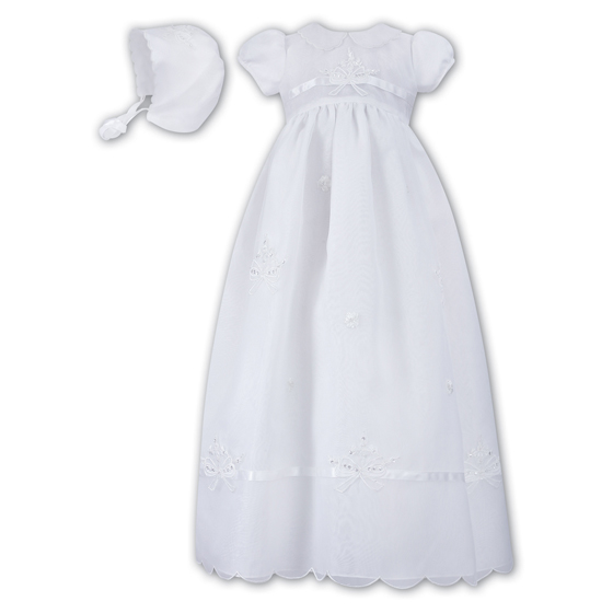Sarah Louise Christening Gown & Bonnet – 1051